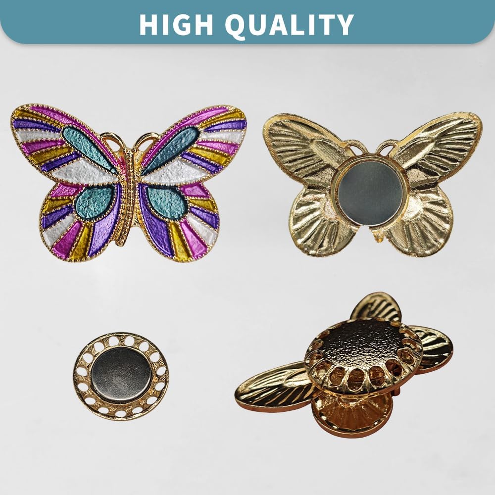 Magnetic Needle Minder Magnet Embroidery Accessories and Supplies Embroidery Needle Holder Cross Stitch Holder Needlework Supplies (Cardinal) (Butterfly)