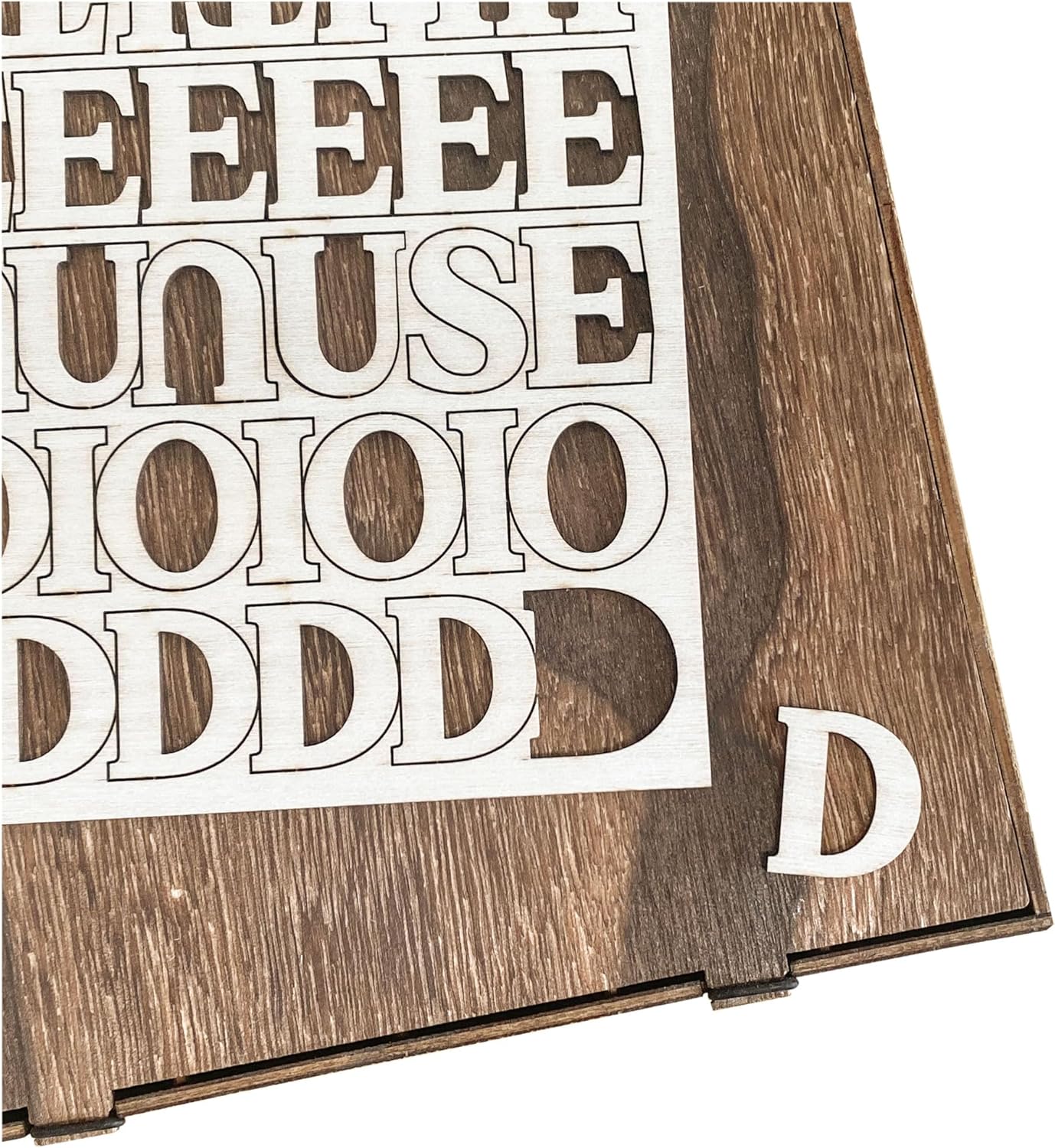 706 Pieces 1 Inch Wood Alphabet Letters Wooden Numbers Mini Capital & Lowercse Letters with Rustic Storage Box for Home Decor Spelling Education Homemade Crafts Party Gifts