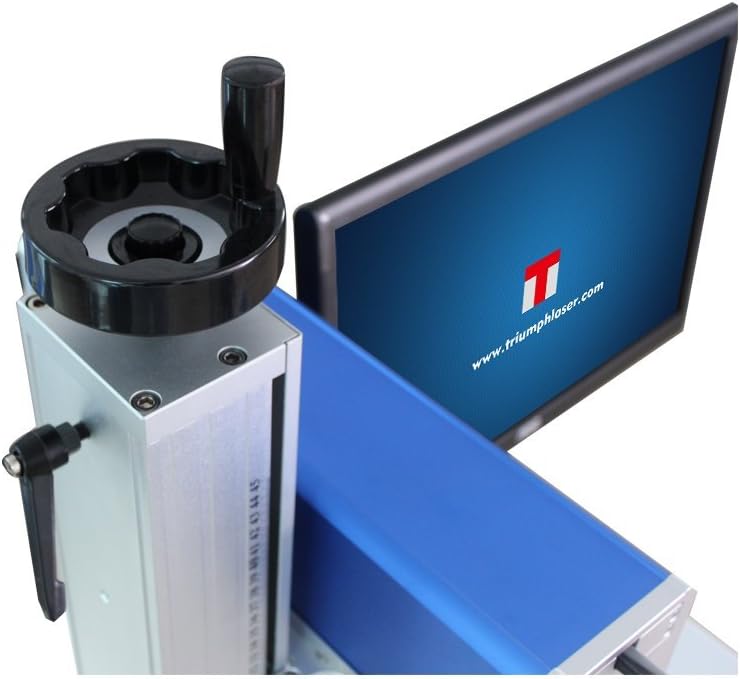 Triumph 30w Fiber Laser Marking deep Engraving Machine Metal polymers Parts Marker Engraver Rotary jewllery Silver Cutting Firearms 110x110 and 200x200mm Lens