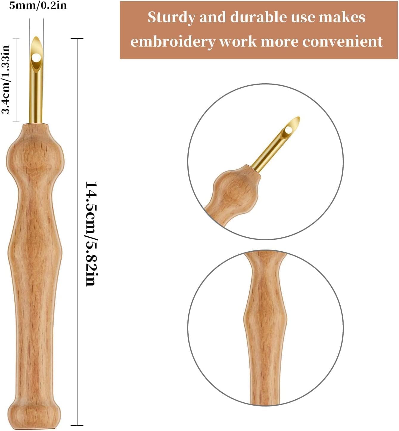 Punch Needle Kit with Storage Box, Punch Needle Tool Set for Adult Beginners, Perfect for DIY Craft,Decoration and Gifts