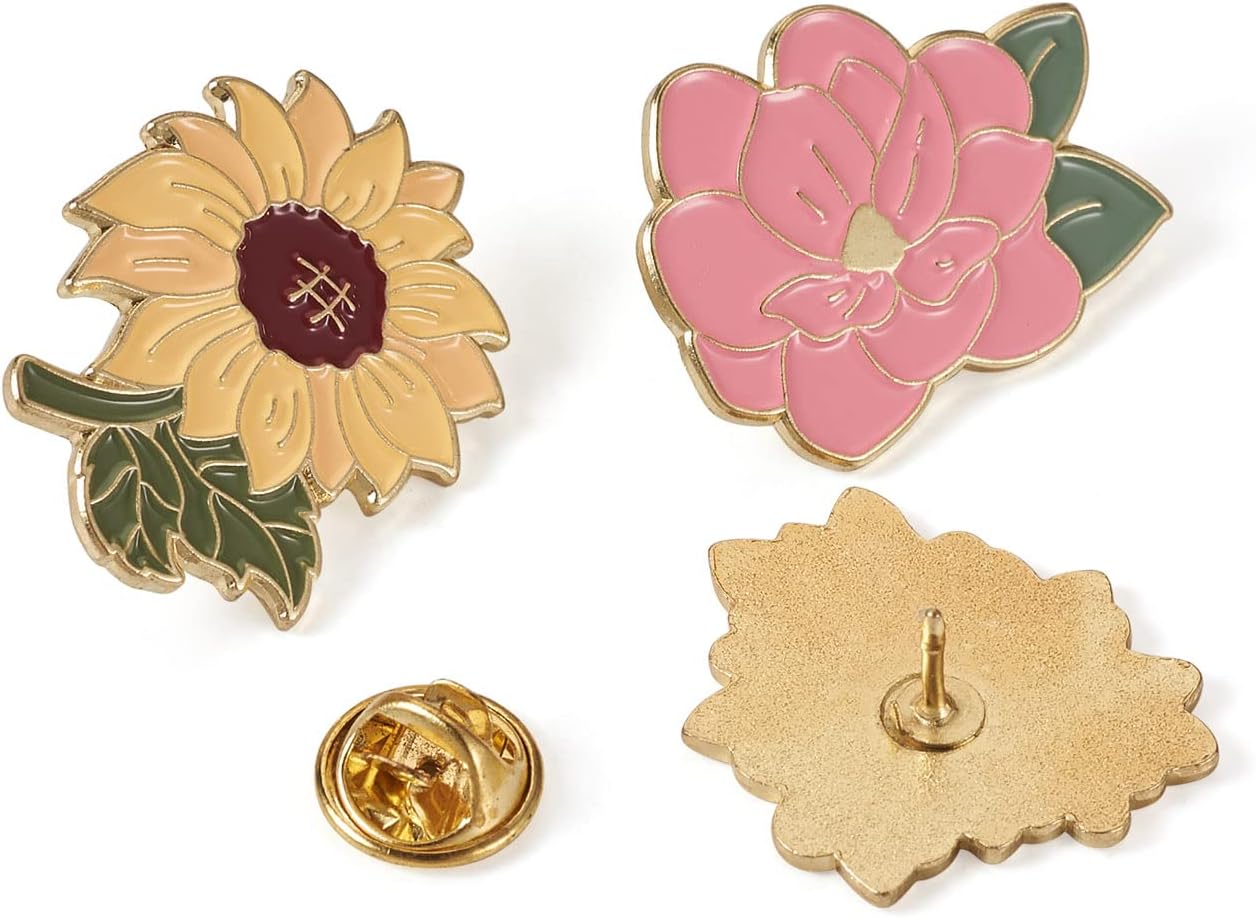 Mixed Enamel Pins for Backpacks, Beadthoven Cute Enamel Brooch Pins Set, Funny Backpack Pins, Aesthetic Lapel Badge Pins Bulk for DIY Clothes Accessories Holiday Gifts