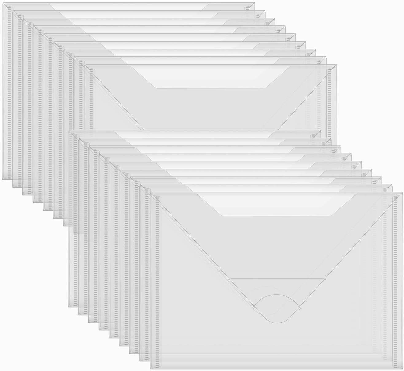 20 Pcs Large 11.5"X9" Stamp & Die Storage Pockets Resealable Clear Plastic Seal Bags Storagefor Cutting Dies Stencil Album Stamp Crafts for DIY Scrapbooking Paper Card Craft Cutting Dies Storage