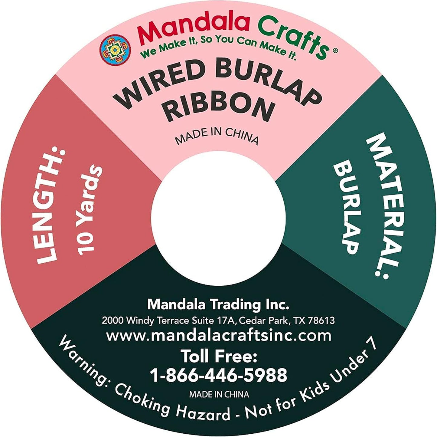 Mandala Crafts Green Burlap Wired Ribbon 3 Inches Wide Jute Ribbons for Crafts - 10 Yds Roll Rustic Burlap Wrap Trim Ribbons for Wreaths Bows Party Decoration