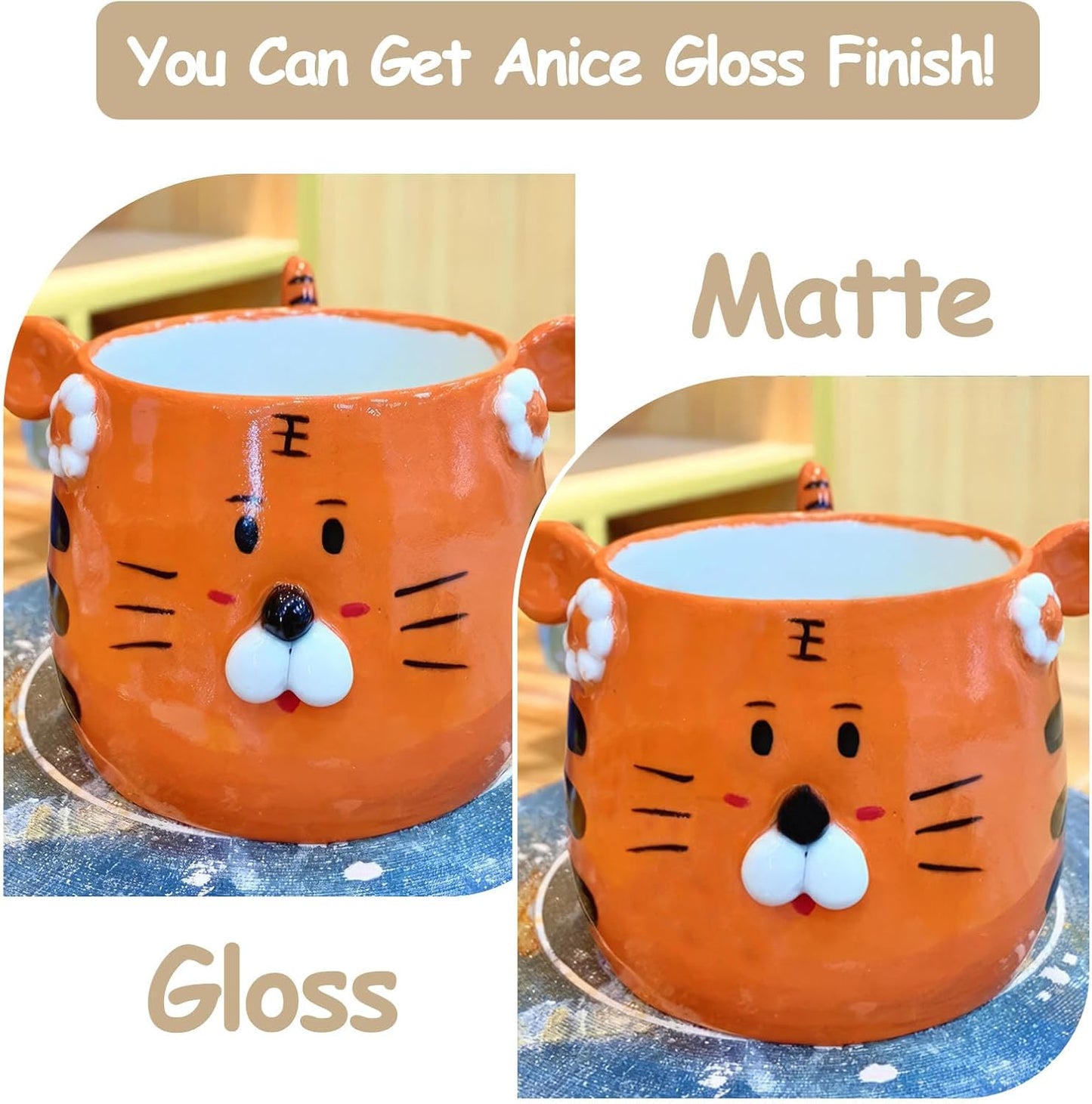 200ml Air Dry Clay Glaze, Clear Clay Varnish for Air Dry Clay Pottery, Waterproof and Scratch Resistant, Design for Air Dry Clay (Gloss Varnish)