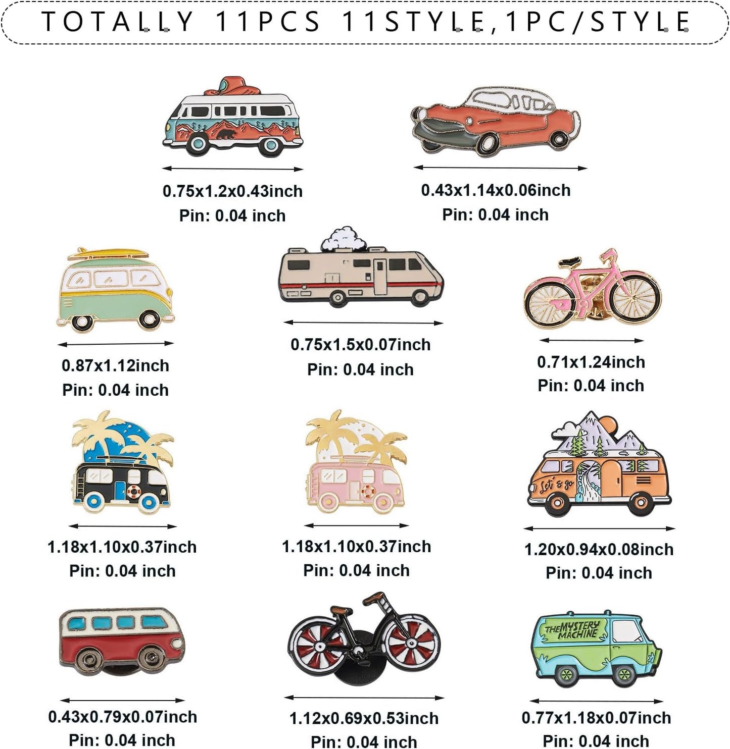 Mixed Enamel Pins for Backpacks, Beadthoven Cute Enamel Brooch Pins Set, Funny Backpack Pins, Aesthetic Lapel Badge Pins Bulk for DIY Clothes Accessories Holiday Gifts