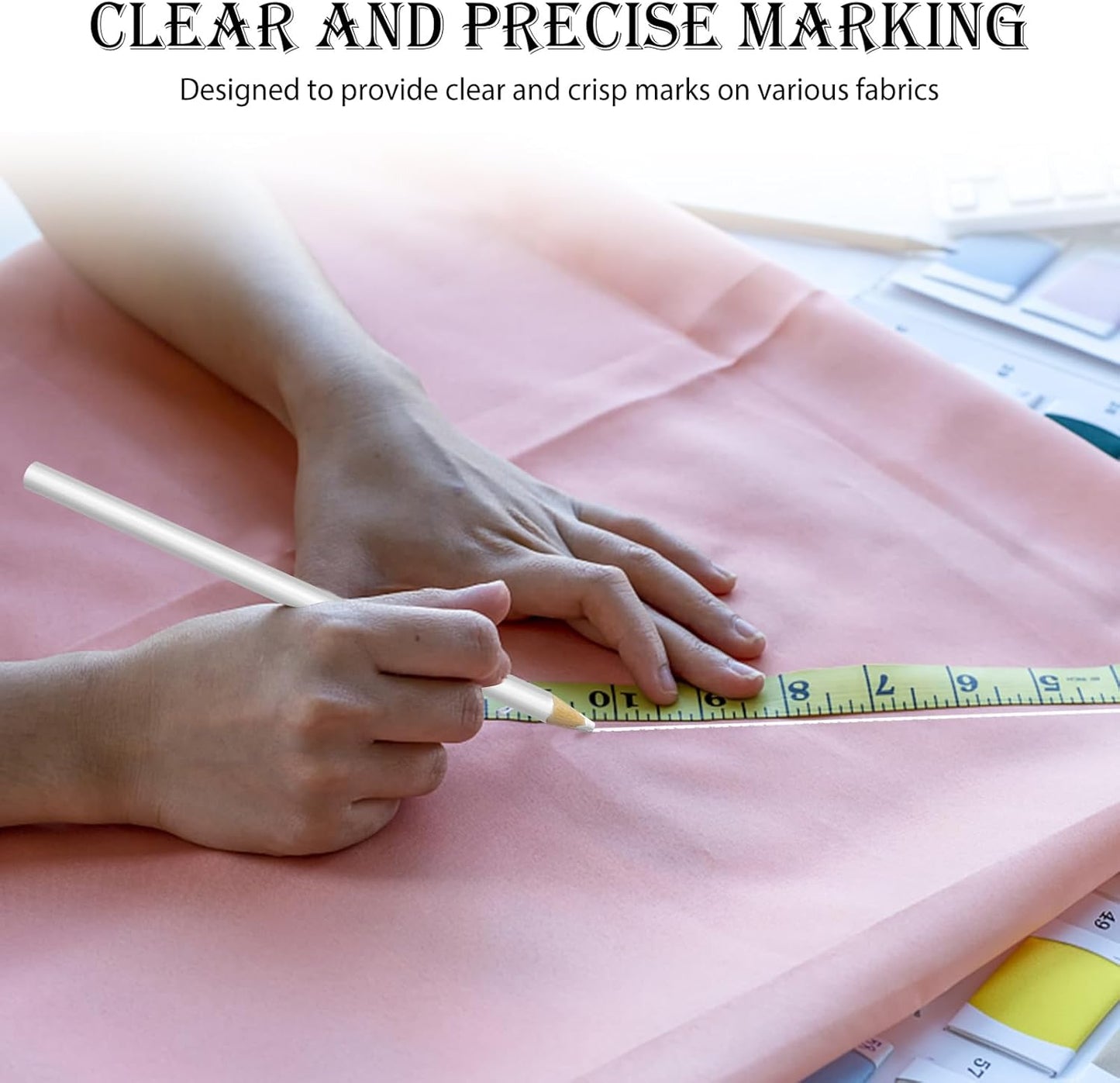 Sewing Marking Pencils for Fabric Tailor Mark Pencil Fabric Chalk Pencils Marking and Tracing Tools 10pcs
