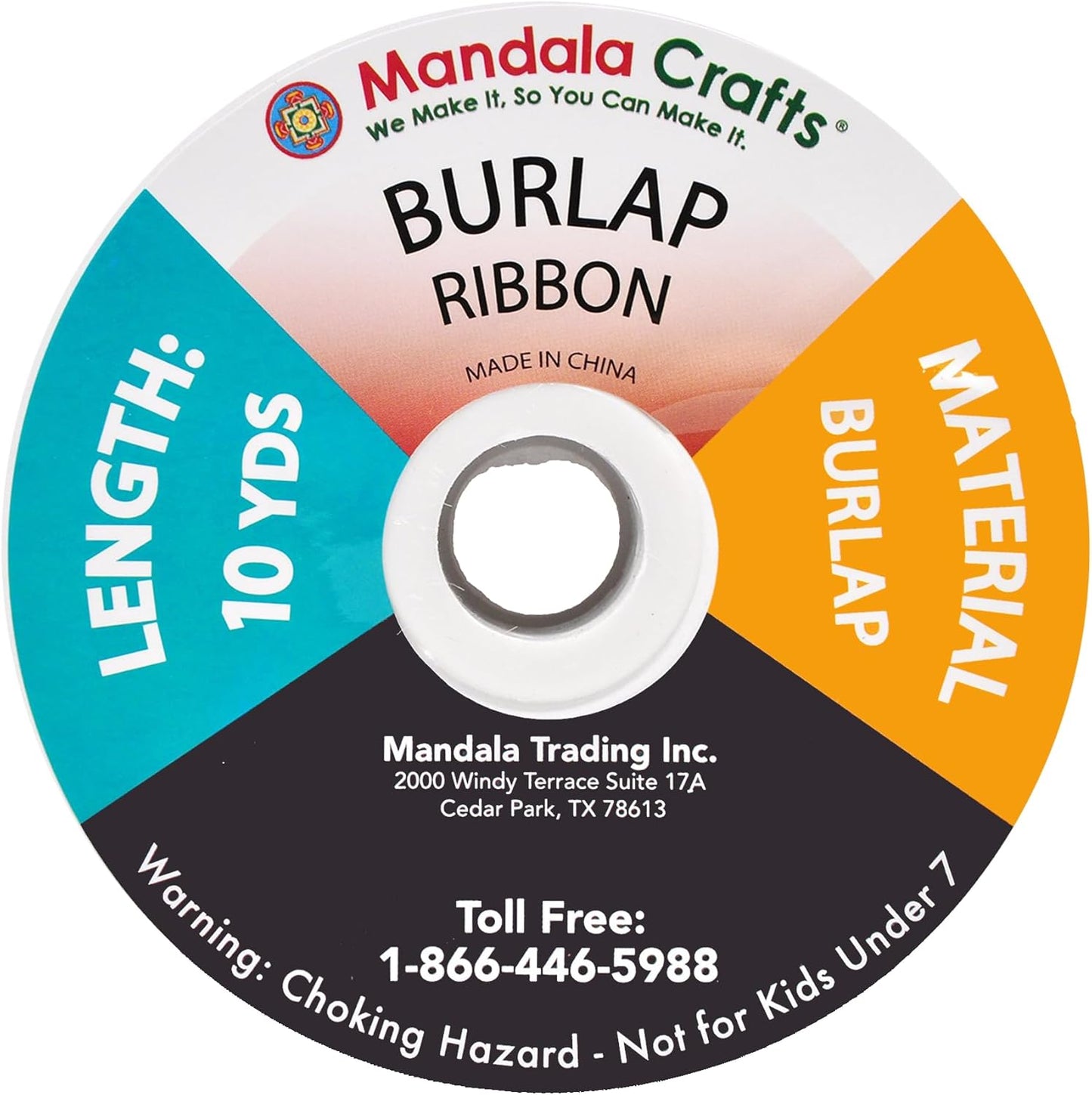 Mandala Crafts White Burlap Ribbon 3 Inches Wide Jute Ribbons for Crafts - 20 Yds Roll Rustic Burlap Wrap Trim Ribbons for Wreaths Bows Wedding Party Decoration