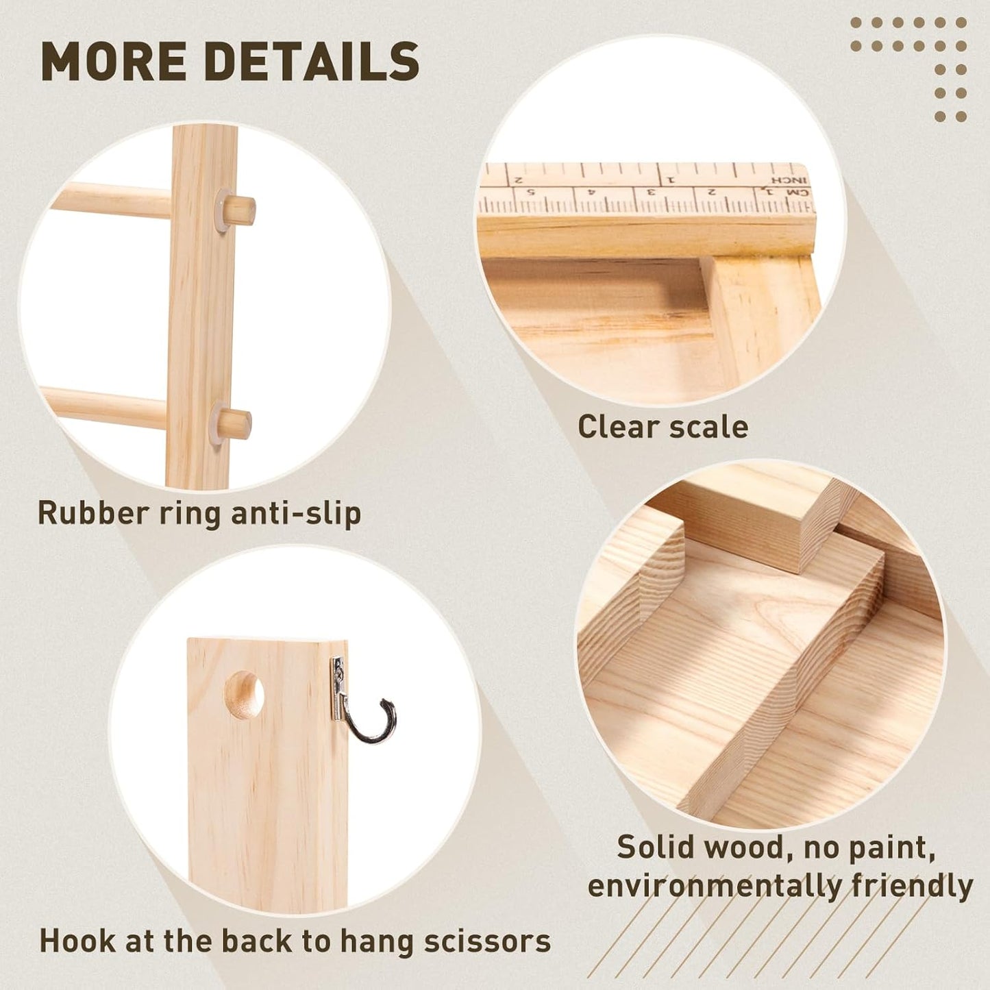 PUNLUXU Ribbon Storage Rack Spool Holder Organizer Sewing Craft Wreath Mesh Crochet Thread Tulle Roll Washi Tape Craft Florist Wrapping，15.7 in