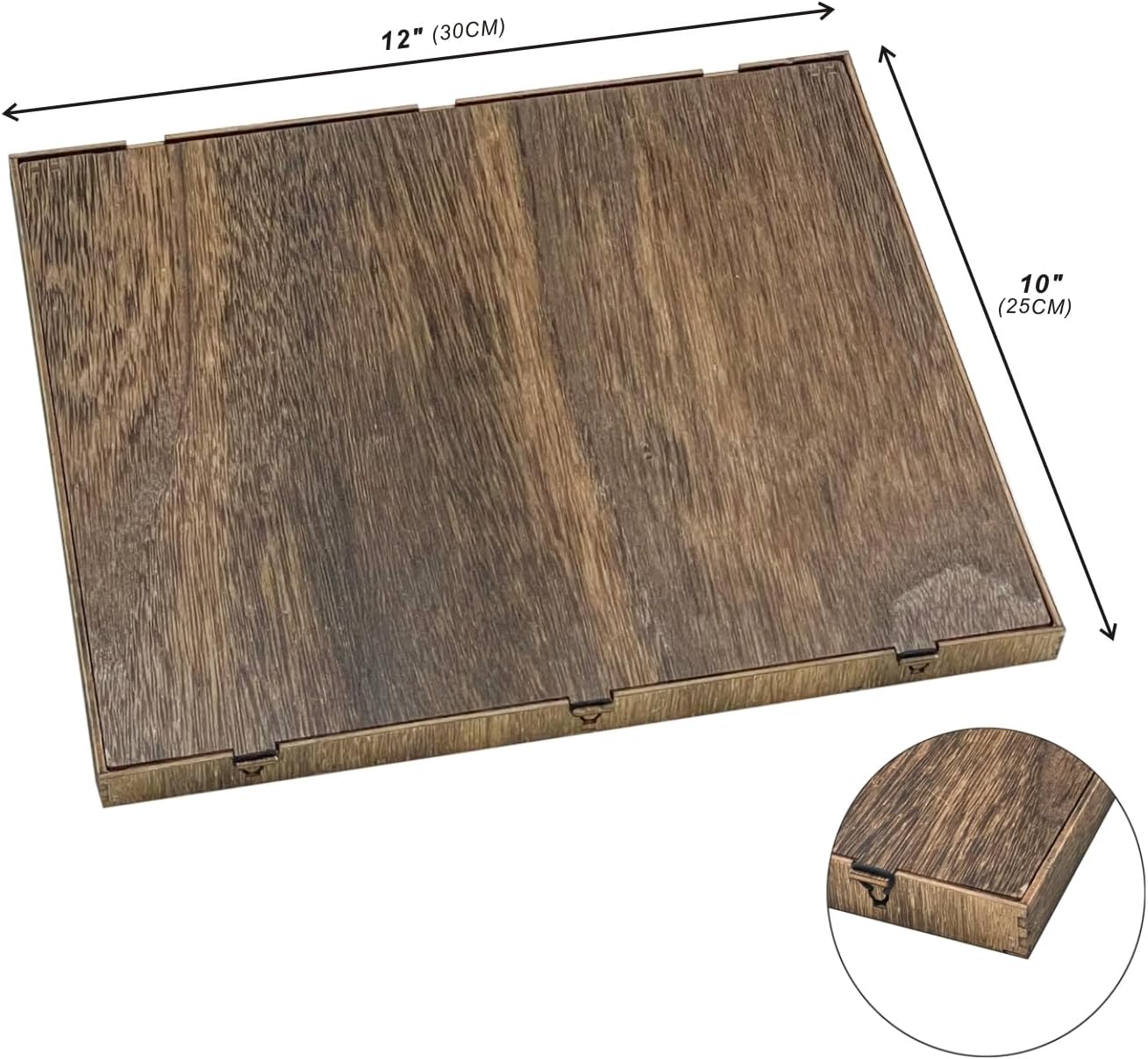 706 Pieces 1 Inch Wood Alphabet Letters Wooden Numbers Mini Capital & Lowercse Letters with Rustic Storage Box for Home Decor Spelling Education Homemade Crafts Party Gifts