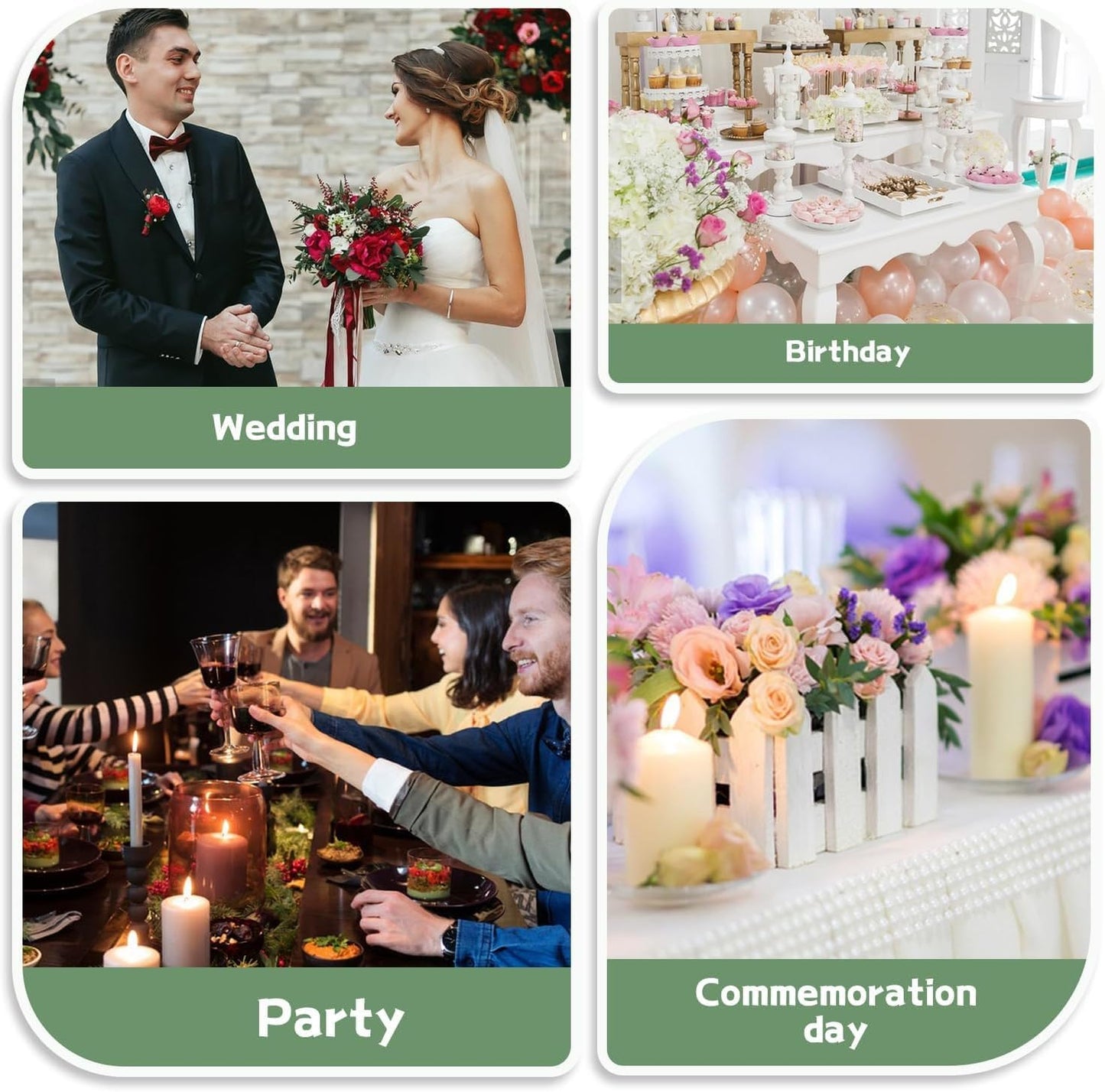 SupKing 8 Pcs Round Floral Foam 4.5", Green Wet Dry Flower Foams Florist Blocks Plant Foam for Craft Artificial and Fresh Flower Arrangements