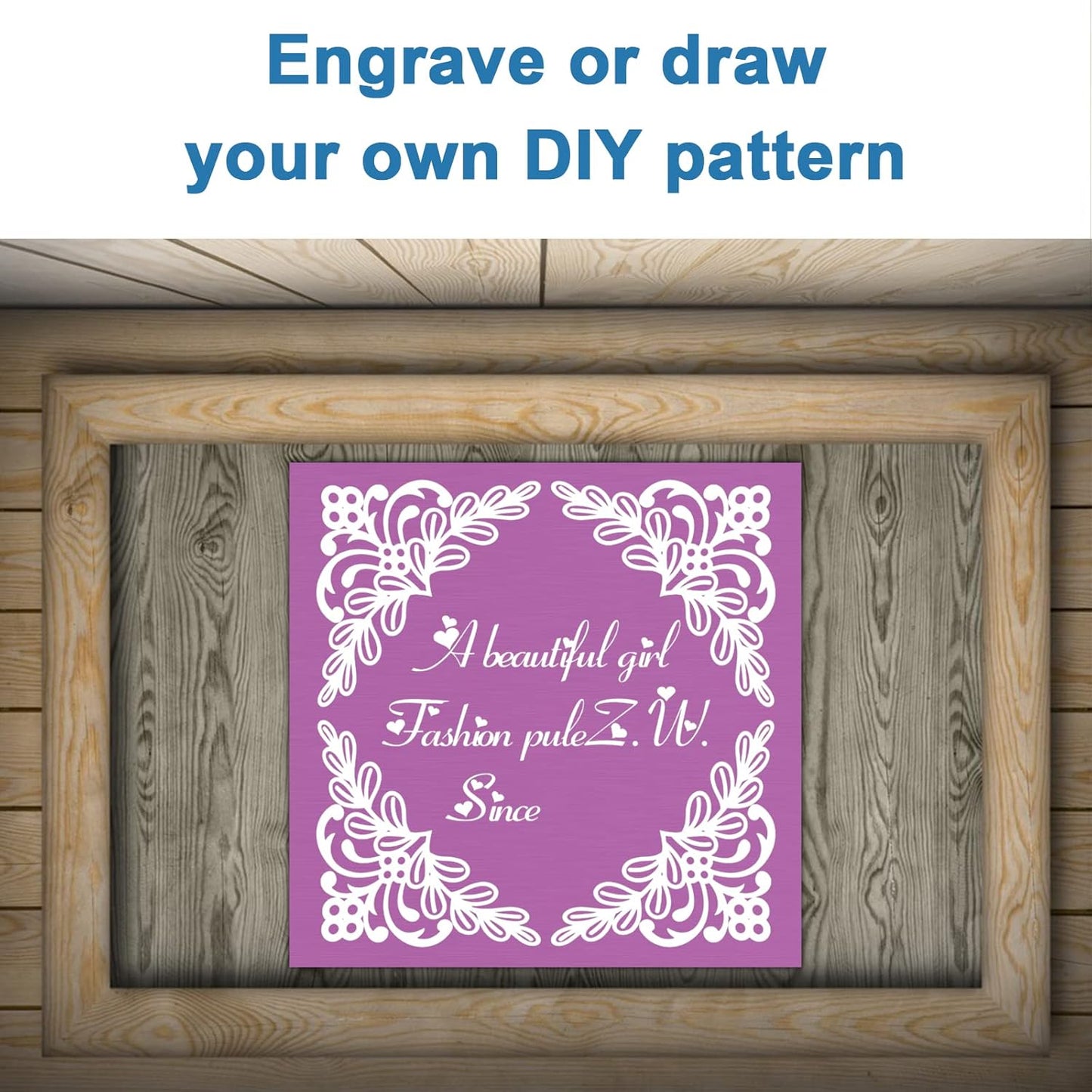 Anodized Aluminum Sheet Metal 12 x 12 x 1/32 Inch Purple Metal Plates for Laser Engraving, 0.8MM Thin Decorative Sheets for Crafting, House Decoration