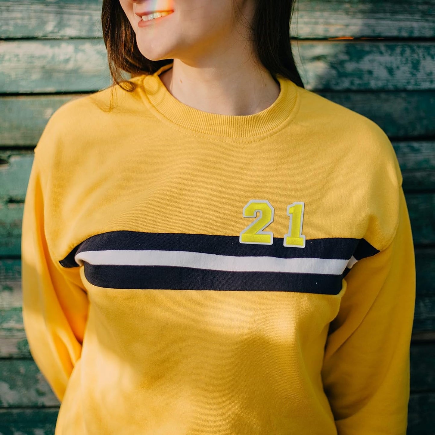 Number Iron On Patches, Numbers 0-9 Embroidery Applique Patch, DIY Decorative Heat Press Patches for Clothing Jeans Jackets Backpacks Hats (Yellow 50 Pcs)