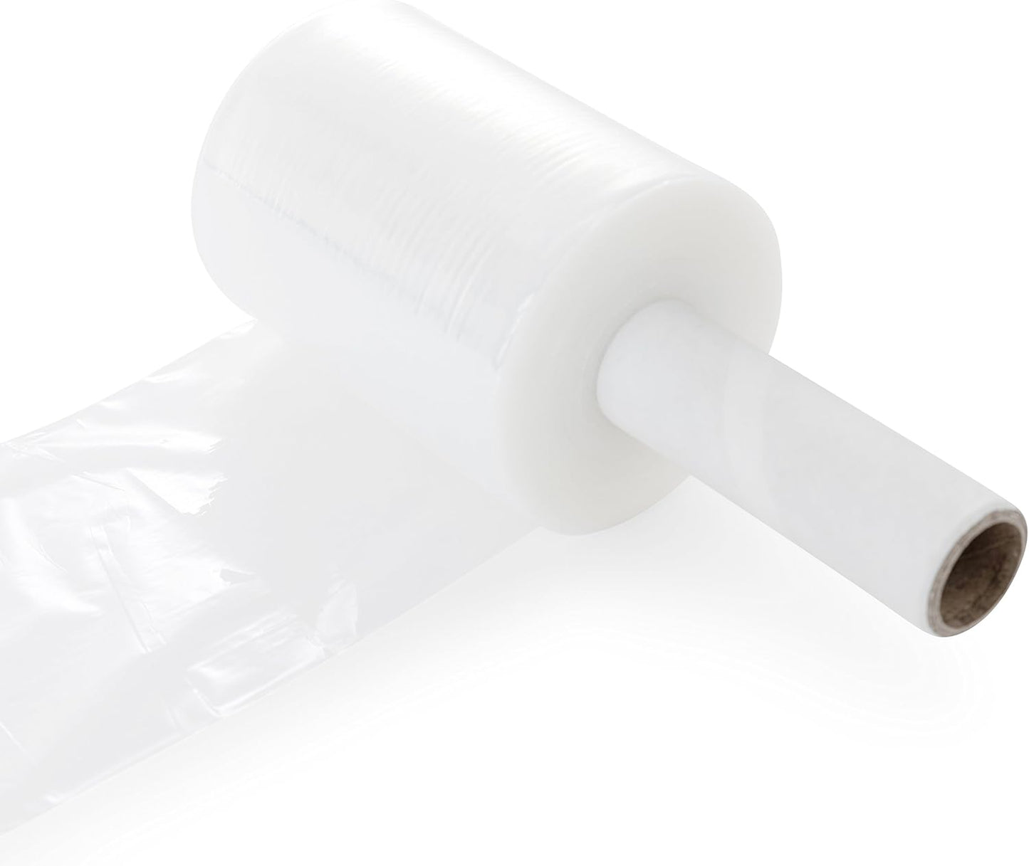 (R) Stretch Wrap 5" x 1000' Roll With Handle, 80 Gauge Extra Thick Durable Self-Adhering Plastic Wrap for Moving, Packing Wrap Industrial Strength, Clear Plastic Pallet Shrink (2 Pack)