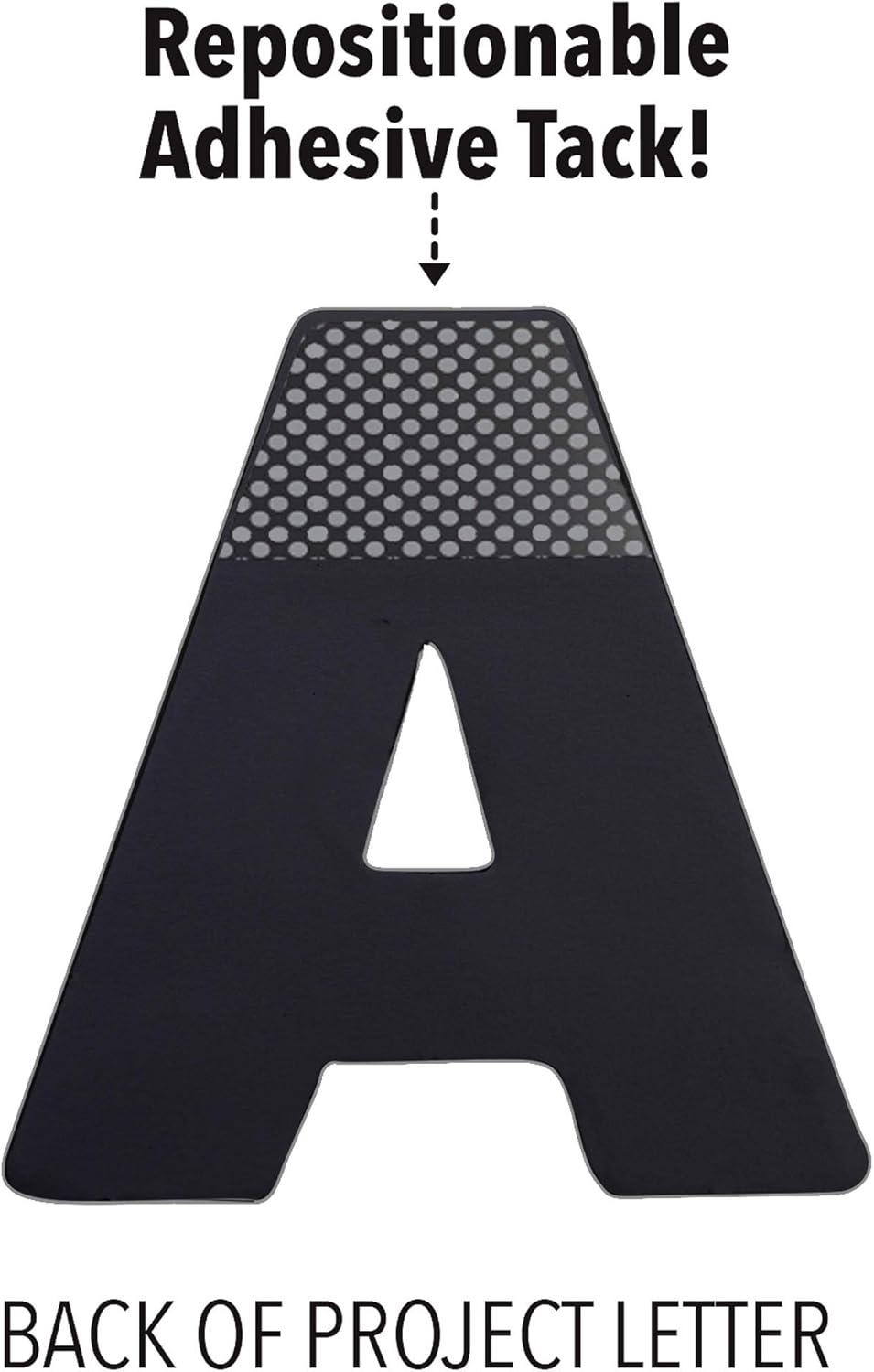 ArtSkills Poster Letters 4” Paper Letters for Poster Board Projects, Classroom Bulletin Boards, Sign Making Supplies, Black/White, 190 Pieces