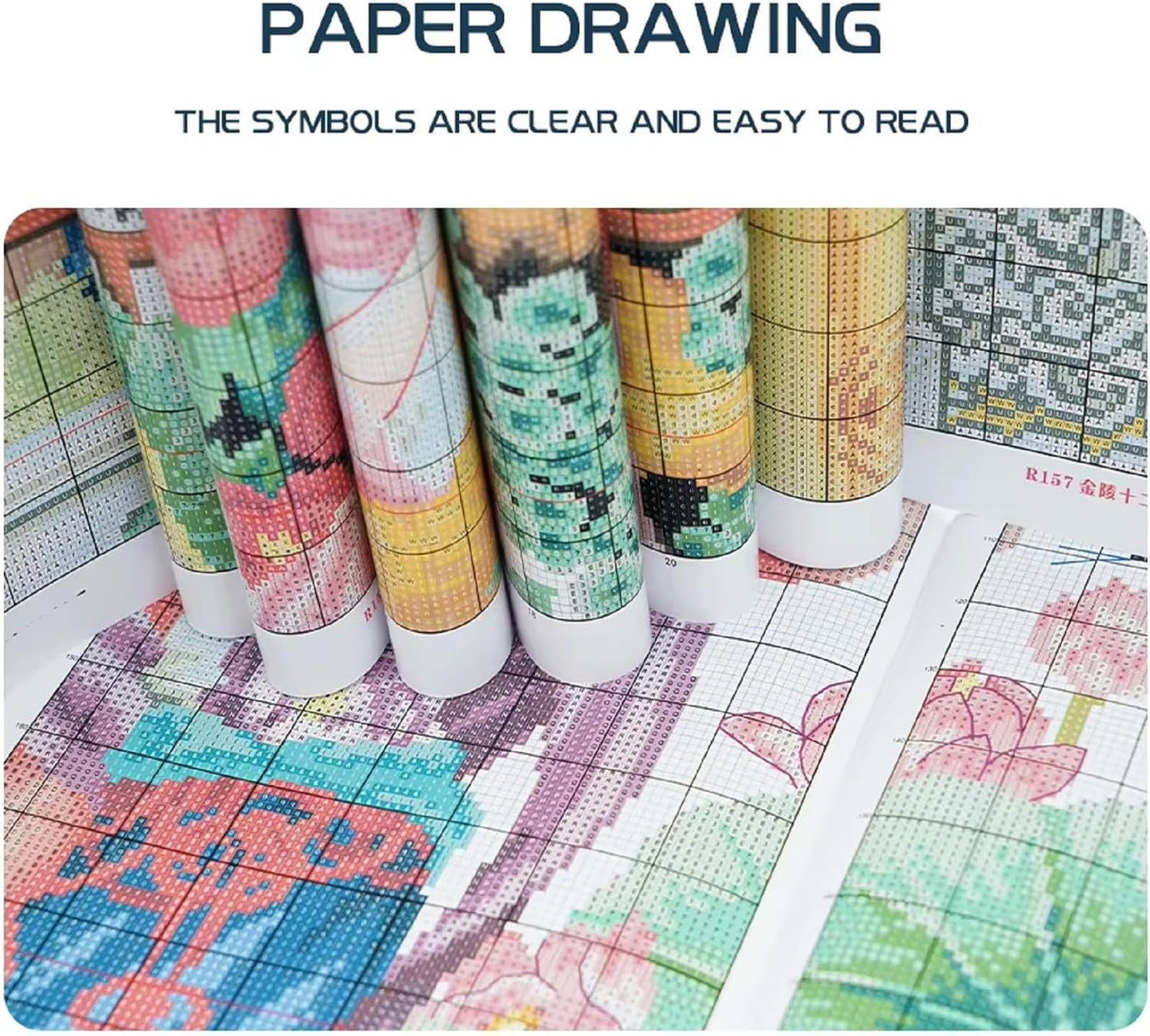 Magxvouy Cross Stitch Kits Stamped Full Range of Embroidery Kits,Cross Stitch Patterns Needlework Kits for Beginners 11CT Printed Kits&Seaside Scenery 16x20 inch