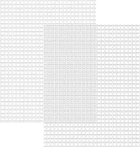 Caydo 2 Pieces 7 Count Plastic Mesh Canvas Sheets for Embroidery, Acrylic Yarn Crafting, Knit Crochet Projects and Make Aquarium Dividers (10.5 X 13.5 Inch)