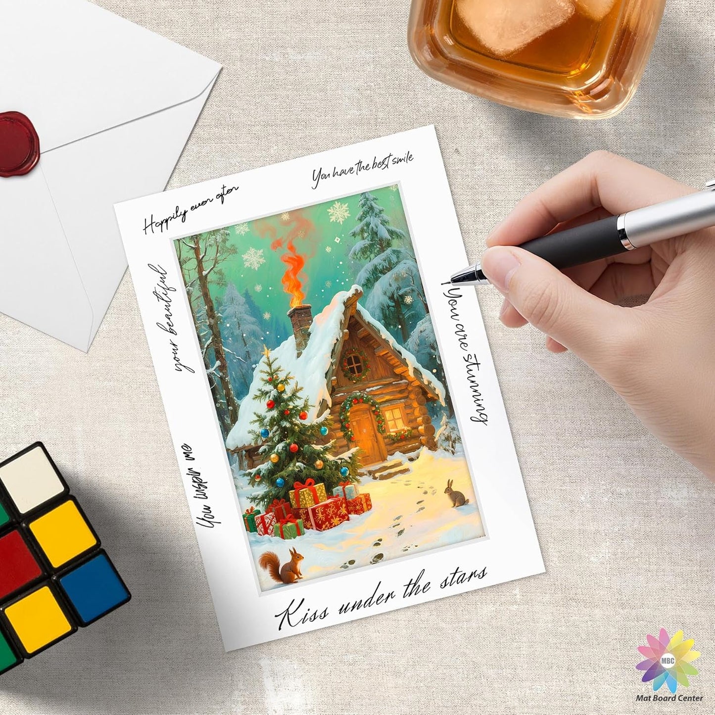 Mat Board Center, 5x7 White Mats for 4x6 Pictures - Acid Free, 4-ply Thickness, White Core, Bevel Cut - for Artworks, Photos, Framing - Pack of 12