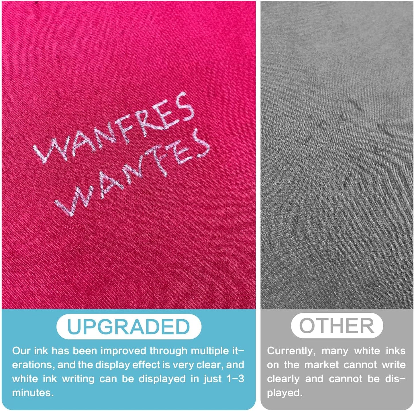 fabric markers for sewing, heat erasable pens for fabric sewing and quilting, 5 pens + 20 refills, embroidery fabric pen, disappearing ink pen for fabric, tailors marking, sewing supplies.